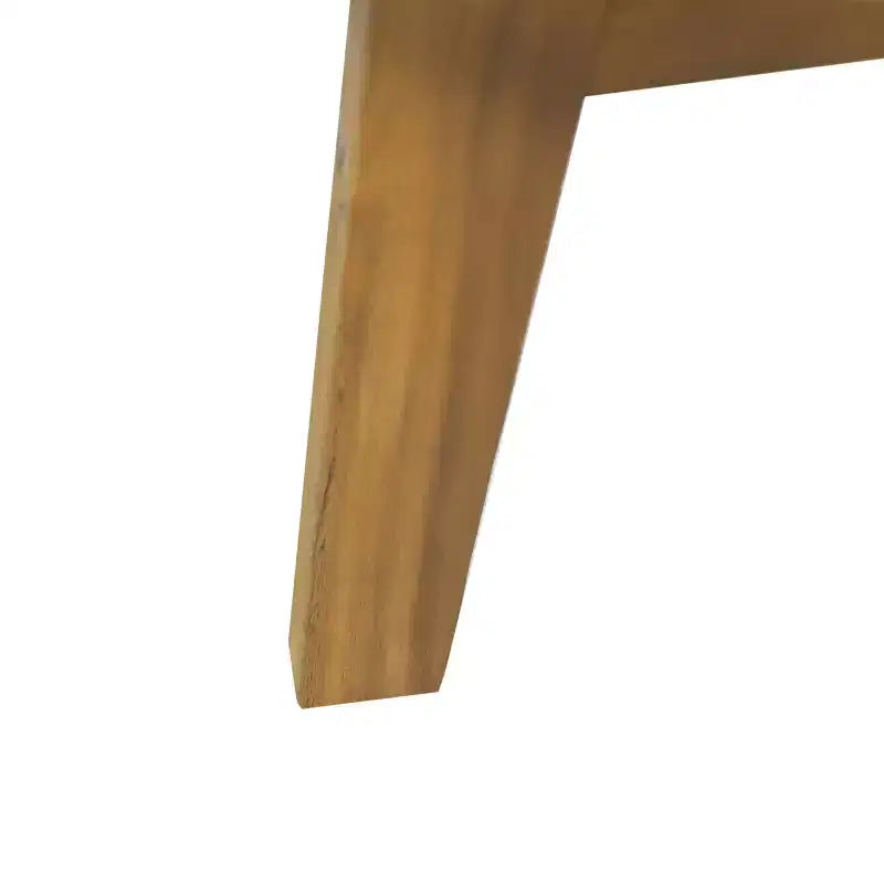 Juego de conversación de madera de 5 piezas para exterior Solano con mesa de centro redonda - Blanco/Teca - Christopher Knight Home: Madera de acacia, resistente a los rayos UV y al agua