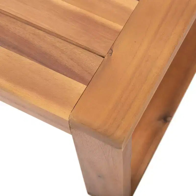 Juego de sofá de jardín Paloma de madera de acacia para 4 personas con cojines: Resistente a la intemperie - Christopher Knight Home