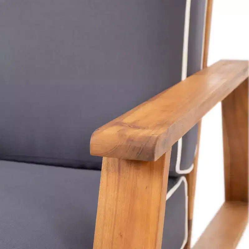 Juego de sofá de jardín Paloma de madera de acacia para 4 personas con cojines: Resistente a la intemperie - Christopher Knight Home