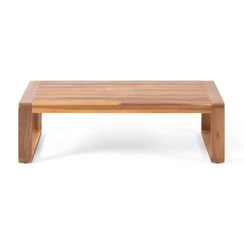 Juego de sofá de jardín Paloma de madera de acacia para 4 personas con cojines: Resistente a la intemperie - Christopher Knight Home
