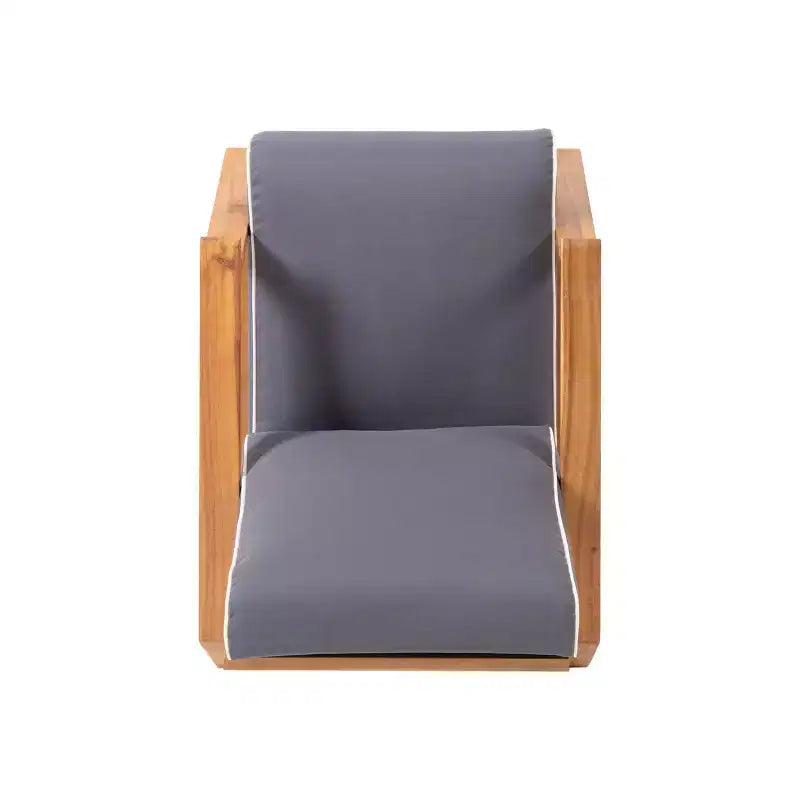 Juego de sofá de jardín Paloma de madera de acacia para 4 personas con cojines: Resistente a la intemperie - Christopher Knight Home