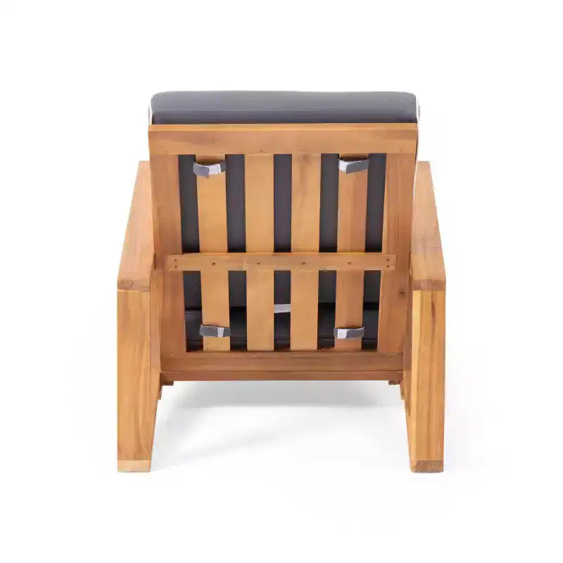 Juego de sofá de jardín Paloma de madera de acacia para 4 personas con cojines: Resistente a la intemperie - Christopher Knight Home
