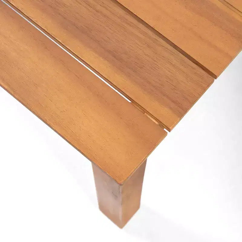 Juego de Muebles de Jardín de Madera de Acacia de 4 Plazas con Cojines Temecula - Pátina Marrón/Crema - Christopher Knight Home