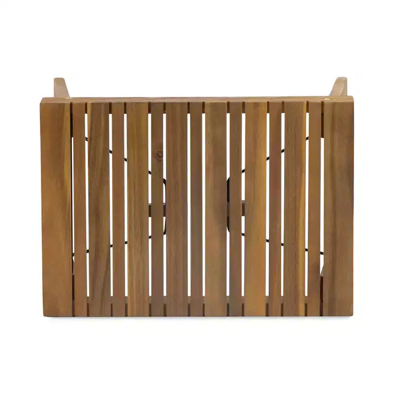 Juego de 3 tumbonas de exterior de madera de acacia con cojines, modelo Kyoto - Teca/Crema - Christopher Knight Home: Juego de patio con mesa auxiliar