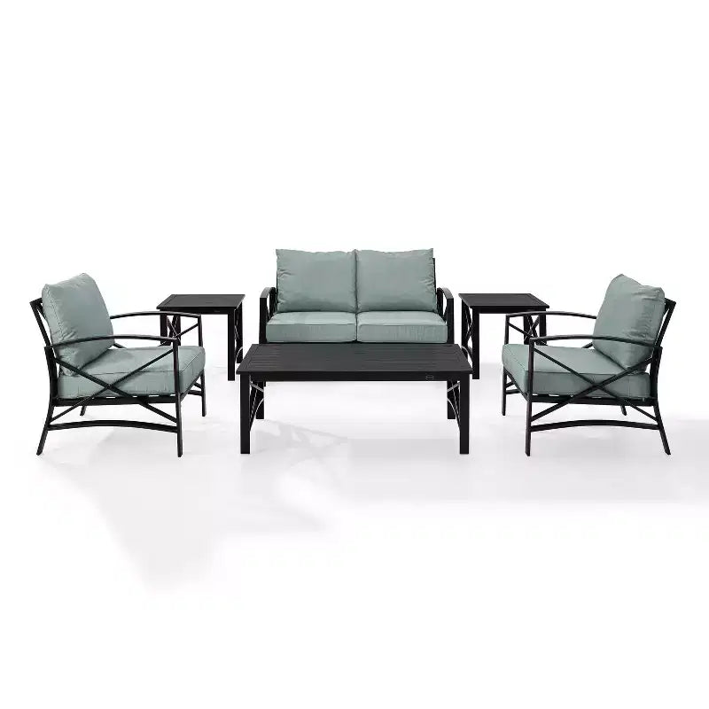 Juego de 6 piezas de asientos para exterior Kaplan Mist - Crosley