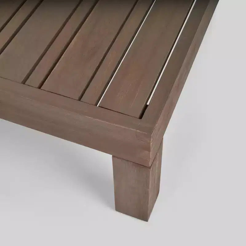 Juego de 5 piezas de madera de acacia Oana con silla de club y mesa de centro gris/gris oscuro - Christopher Knight Home