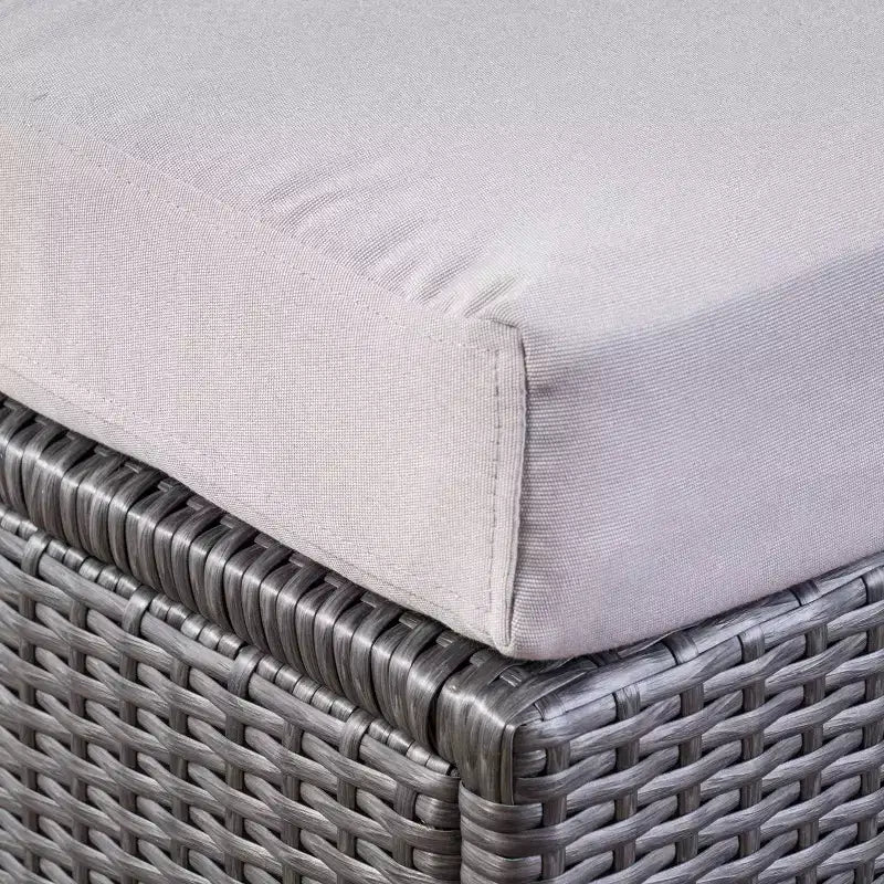 Juego de sofá seccional de mimbre de 9 piezas Santa Rosa: Estructura de aluminio y resistente al agua - Christopher Knight Home