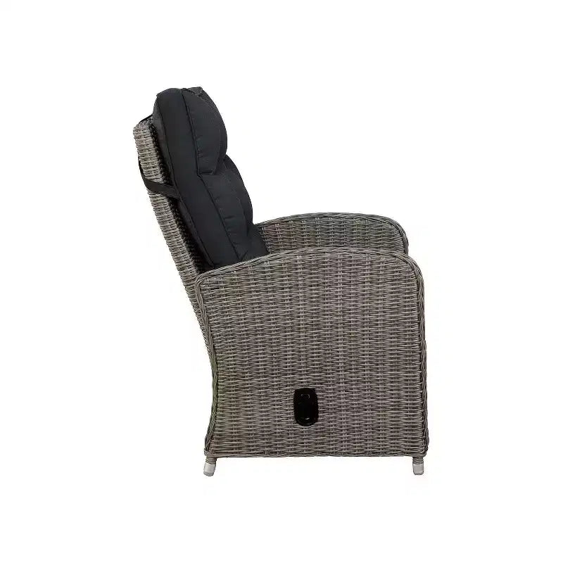 Monaco 4pc Set: Reclining Chairs & Ottomans, Water-Resistant - Alaterre Furniture
