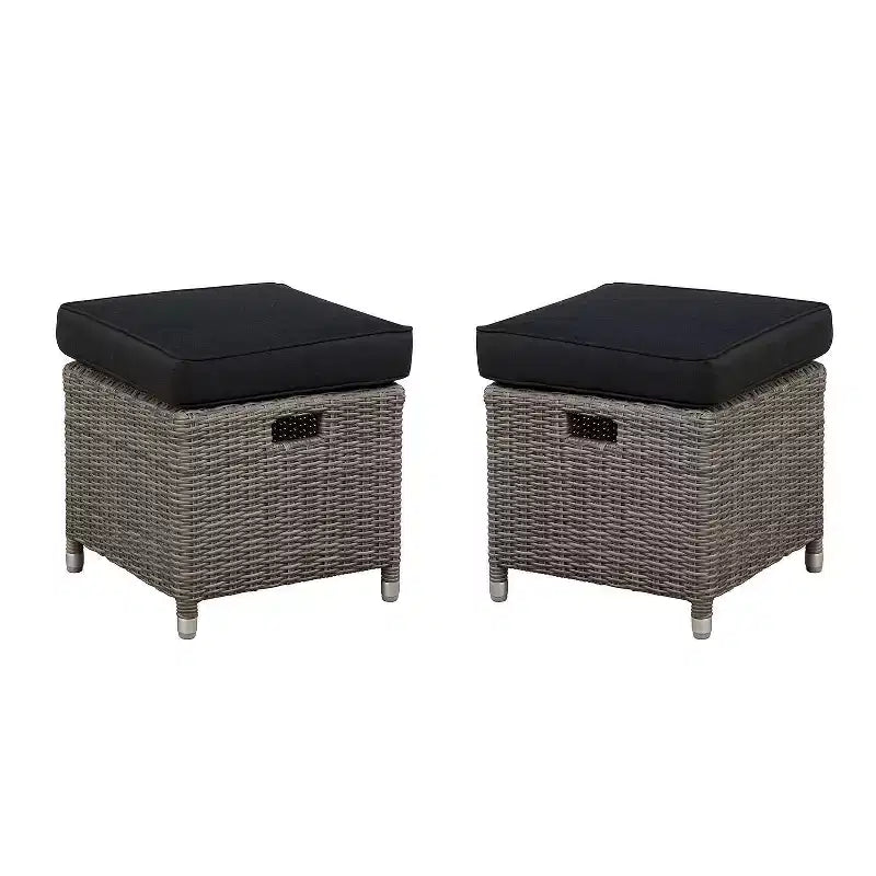 Monaco 4pc Set: Reclining Chairs & Ottomans, Water-Resistant - Alaterre Furniture