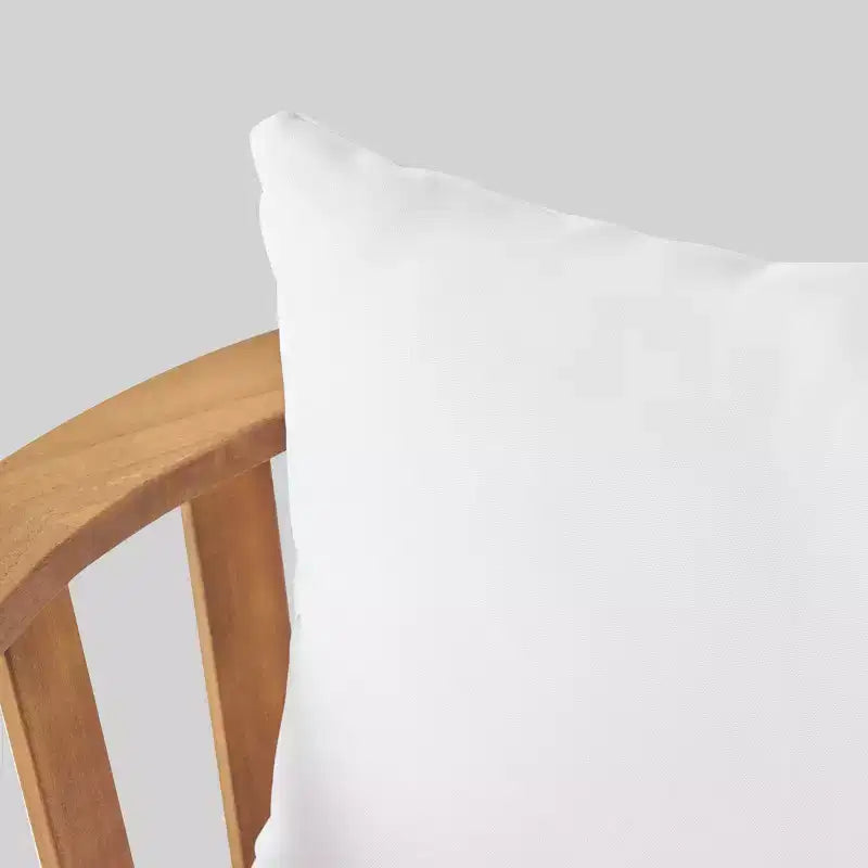 Juego de 2 sillas club y mesa de madera de acacia Barton - Teca/Blanco - Christopher Knight Home: Set de salón para exteriores con cojines