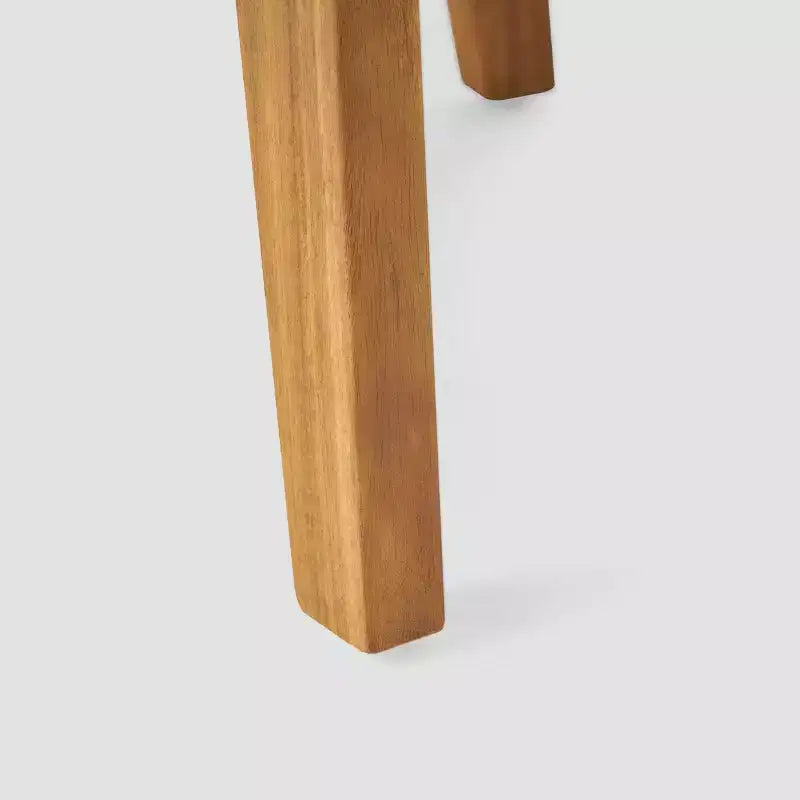 Juego de 2 sillas club y mesa de madera de acacia Barton - Teca/Blanco - Christopher Knight Home: Set de salón para exteriores con cojines
