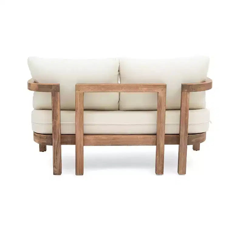 Christopher Knight Home Luna Juego de patio de 5 piezas de madera de acacia con cojines resistentes al agua