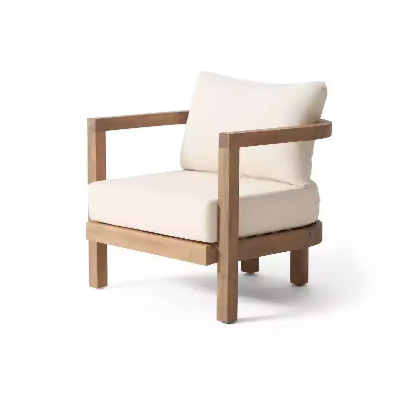 Christopher Knight Home Luna Juego de patio de 5 piezas de madera de acacia con cojines resistentes al agua