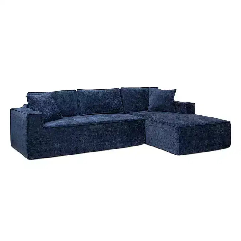 Jennifer Taylor Home Brenley 110.5 RAF Sofa-in-a-Box Sectional Sofa, Ash Gray Chenille
