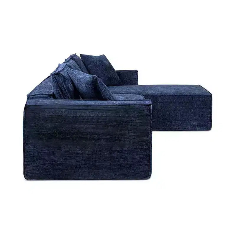 Jennifer Taylor Home Brenley 110.5 RAF Sofa-in-a-Box Sectional Sofa, Ash Gray Chenille