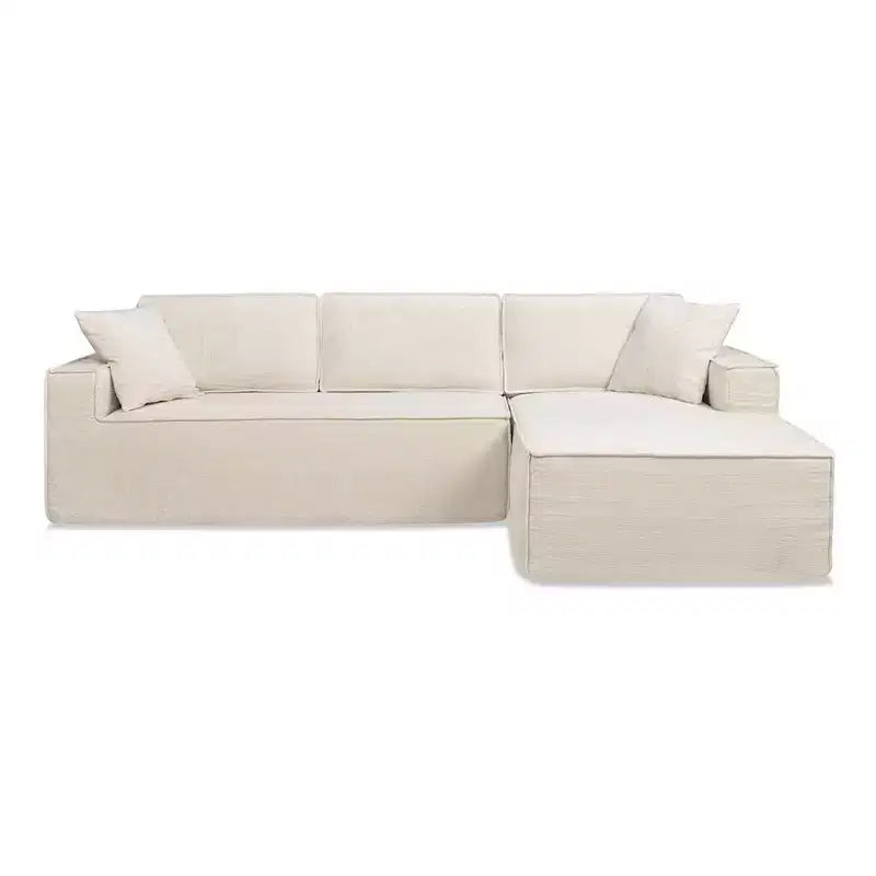 Jennifer Taylor Home Sofá Seccional Brenley 110.5 RAF en Caja, Chenilla Gris Ceniza