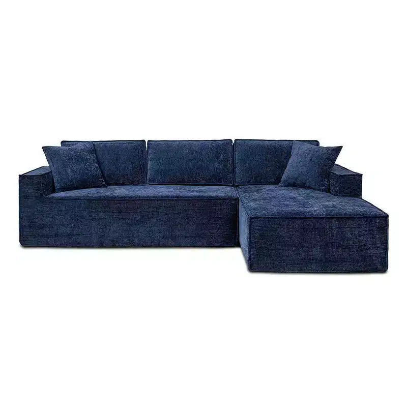 Jennifer Taylor Home Sofá Seccional Brenley 110.5 RAF en Caja, Chenilla Gris Ceniza