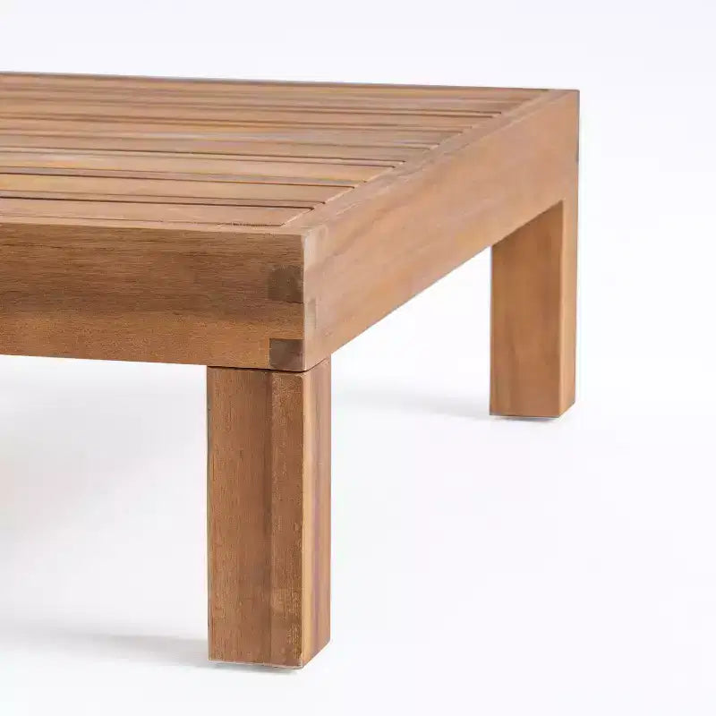 GDFStudio Sofá Seccional de 9 Asientos de Madera de Acacia para Exteriores Cascada con Cojines