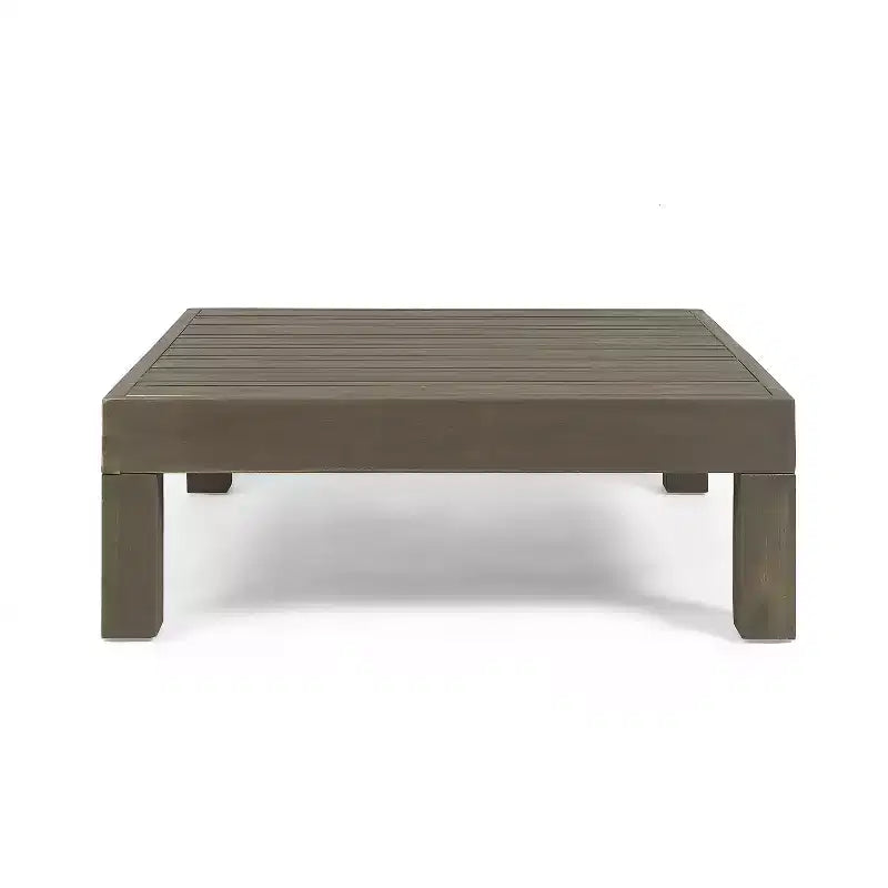 GDFStudio Sofá Seccional de 9 Asientos de Madera de Acacia para Exteriores Cascada con Cojines