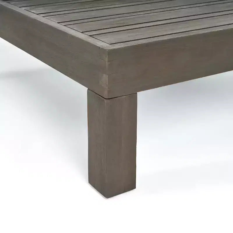 GDFStudio Sofá Seccional de 9 Asientos de Madera de Acacia para Exteriores Cascada con Cojines