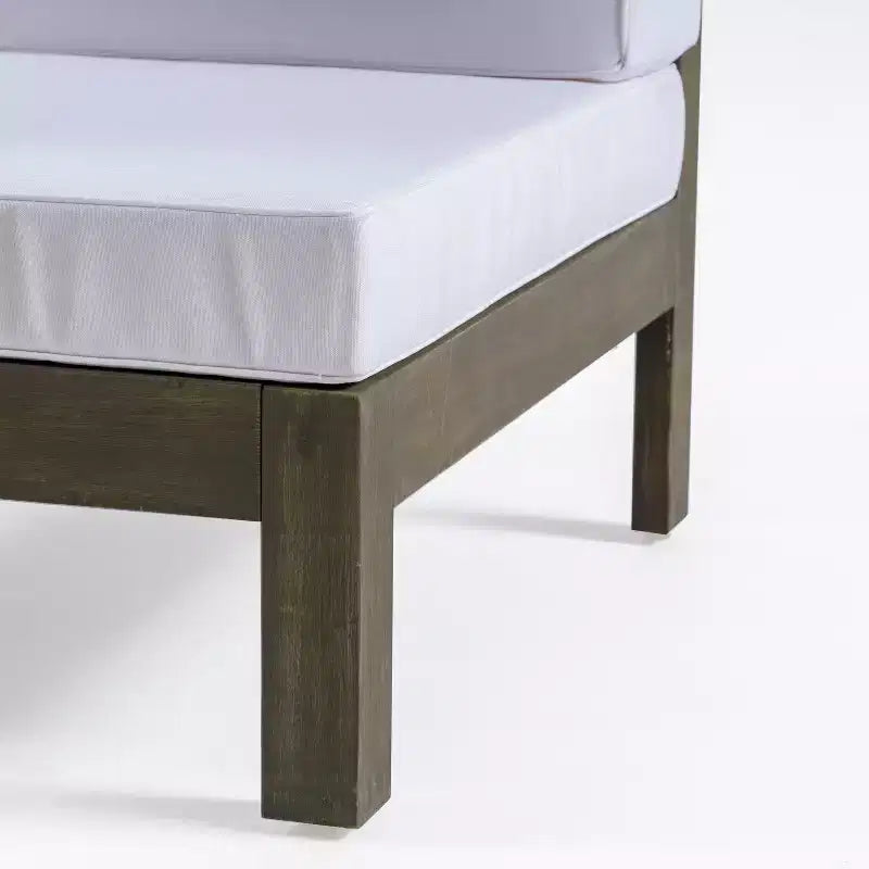 GDFStudio Sofá Seccional de 9 Asientos de Madera de Acacia para Exteriores Cascada con Cojines