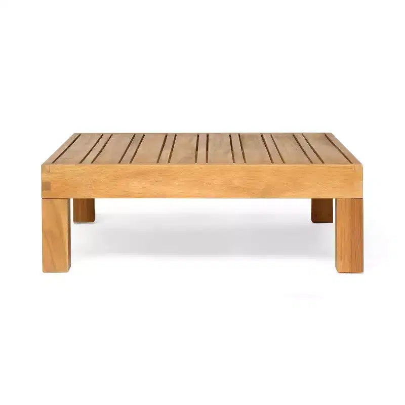 GDFStudio Sofá Seccional de 9 Asientos de Madera de Acacia para Exteriores Cascada con Cojines