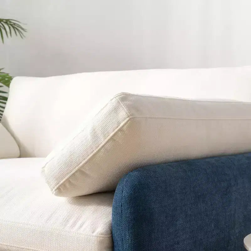 Whisen Modern Oversized Chenille Colorblock Single Sofa Chair, Wide and Deep Couch Lounge with Pillows