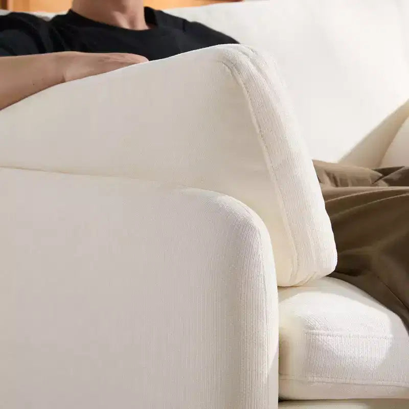 Whisen Modern Oversized Chenille Colorblock Single Sofa Chair, Wide and Deep Couch Lounge with Pillows