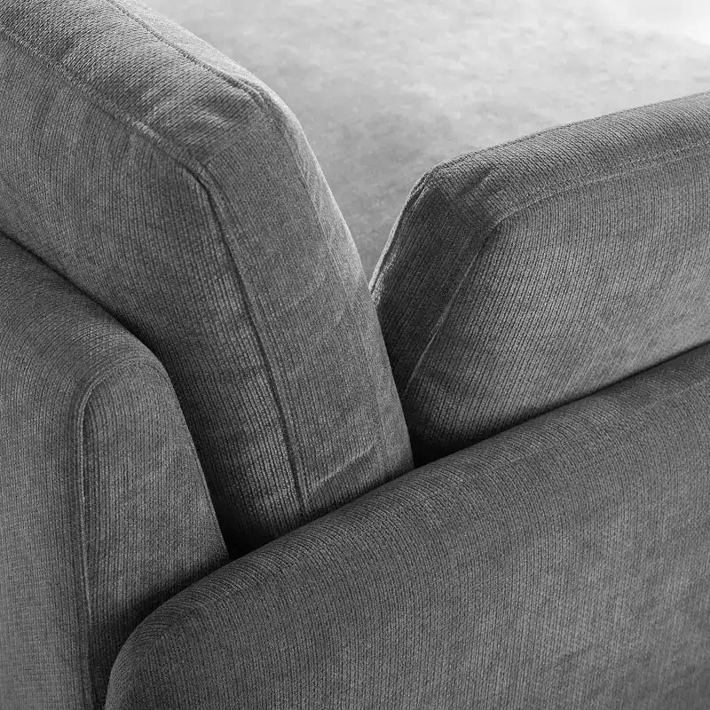 Whisen Modern Oversized Chenille Colorblock Single Sofa Chair, Wide and Deep Couch Lounge with Pillows