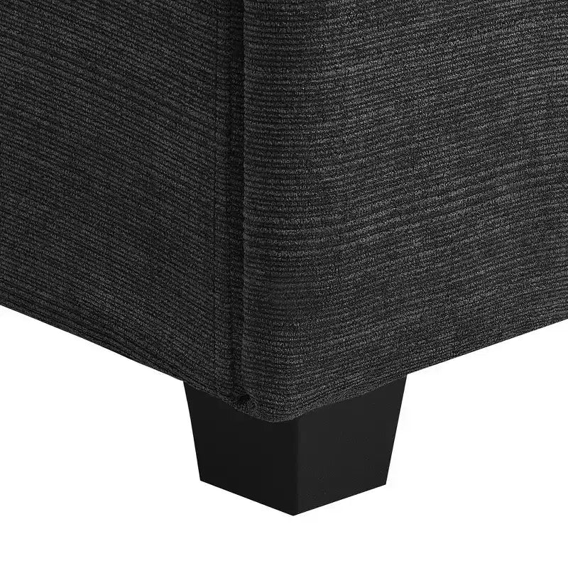Whisen Modern Chenille U-shaped Sectional Sofa with Oversized Ottoman, Hidden Armrest Storage and Cup Holders, USB Charging Ports
