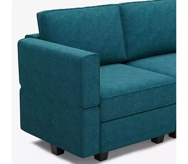 Belffin Modular Terry Sleeper Sofa with Storage Seat (9 Seats + 7 Sides)