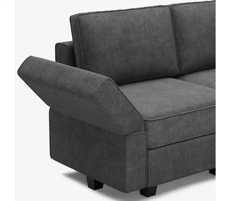 Belffin Modular Terry Sleeper Sofa with Storage Seat (9 Seats + 7 Sides)