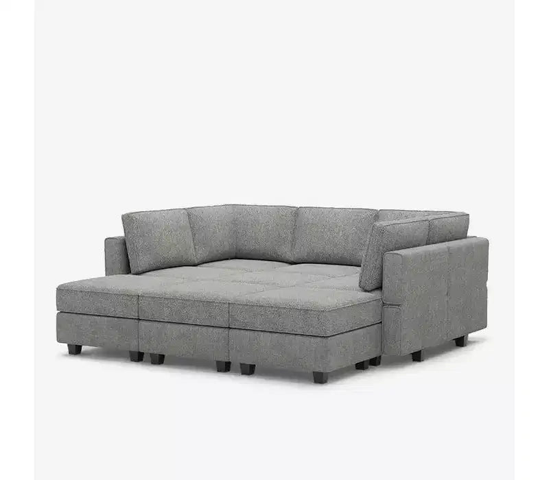 Belffin Modular Terry Sleeper Sofa with Storage Seat (9 Seats + 7 Sides)