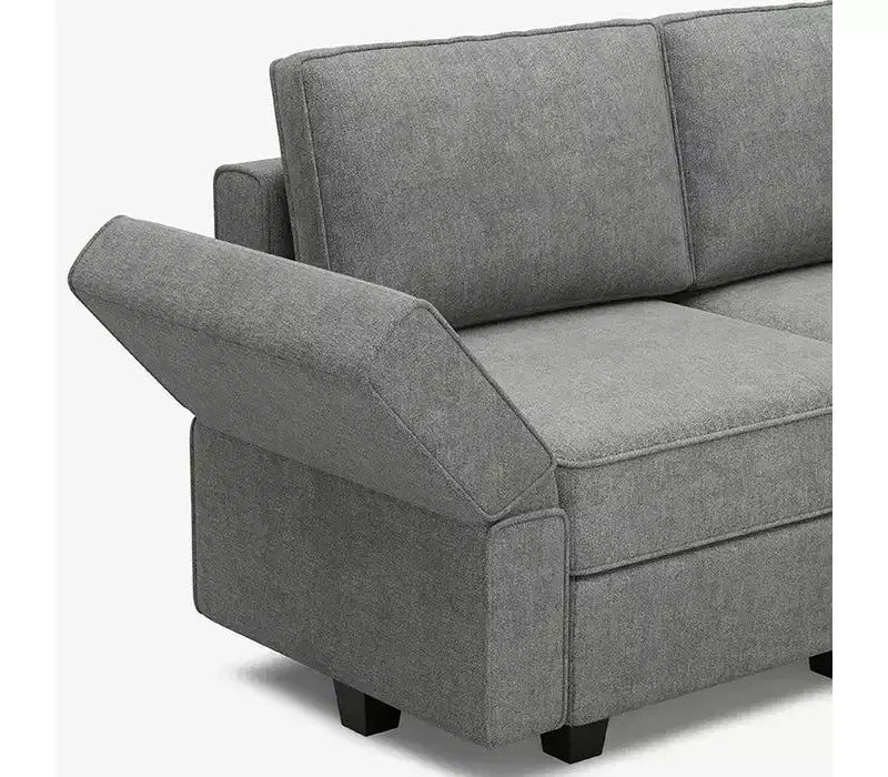 Belffin Modular Terry Sleeper Sofa with Storage Seat (9 Seats + 7 Sides)