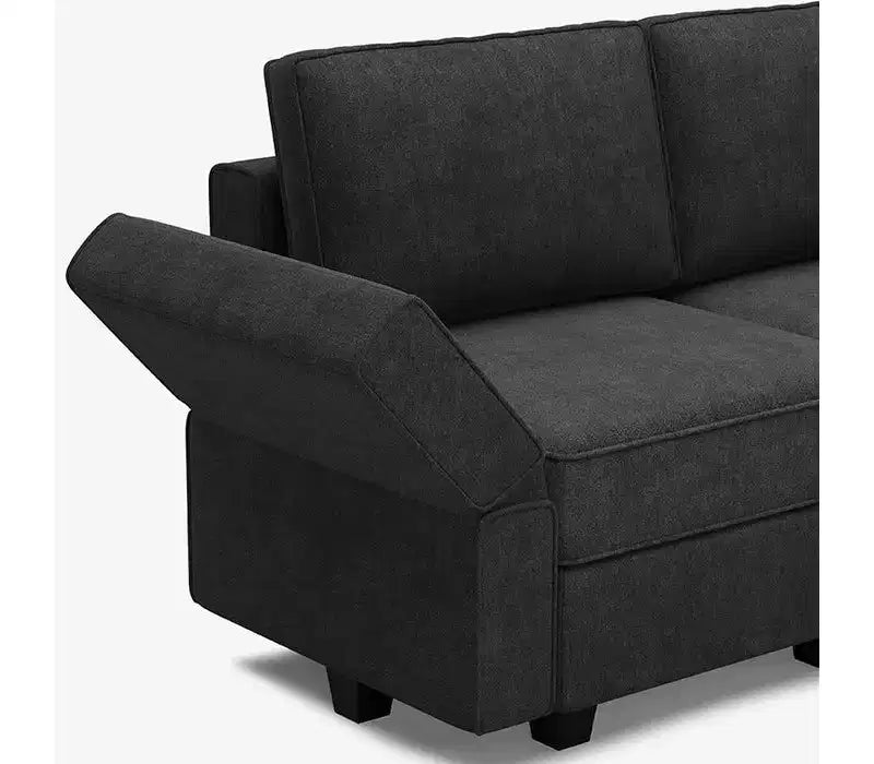 Belffin Modular Terry Sleeper Sofa with Storage Seat (9 Seats + 7 Sides)