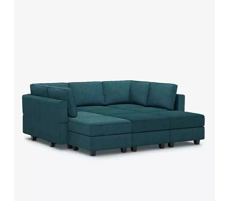 Belffin Modular Terry Sleeper Sofa with Storage Seat (9 Seats + 7 Sides)