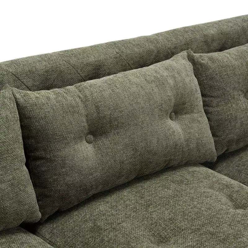 78W Sofa Couch, Modern Upholstered 3-seater Sofa Chair with Tufted Design for Living Room -Christopher Knight Home
