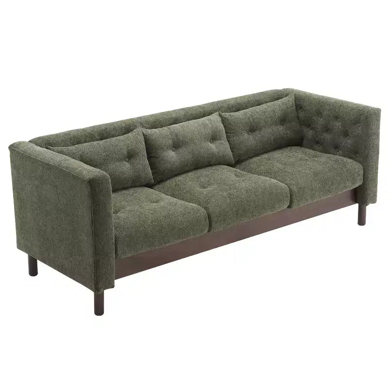 78W Sofa Couch, Modern Upholstered 3-seater Sofa Chair with Tufted Design for Living Room -Christopher Knight Home
