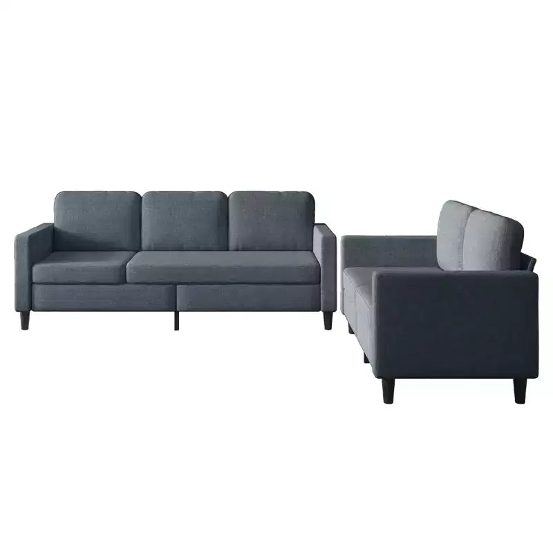 Mjkone Sectional Sofa Couches Set for Living Room 3-Seat Sectional Sofa&Loveseat Sofa