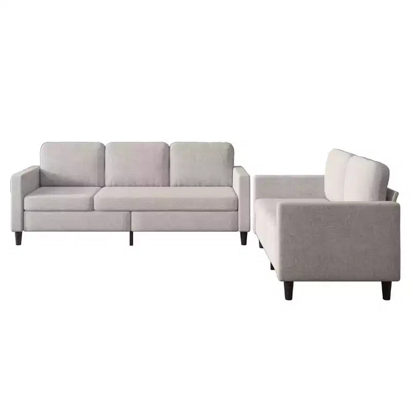 Mjkone Sectional Sofa Couches Set for Living Room 3-Seat Sectional Sofa&Loveseat Sofa