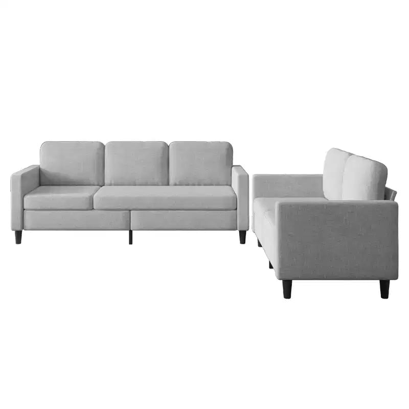 Mjkone Sectional Sofa Couches Set for Living Room 3-Seat Sectional Sofa&Loveseat Sofa