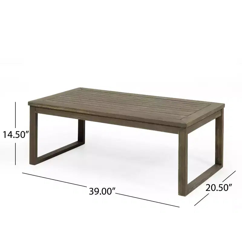 Christopher Knight Home Samwell Juego de conversación de 4 plazas para exteriores de madera de acacia con cojines resistentes al agua