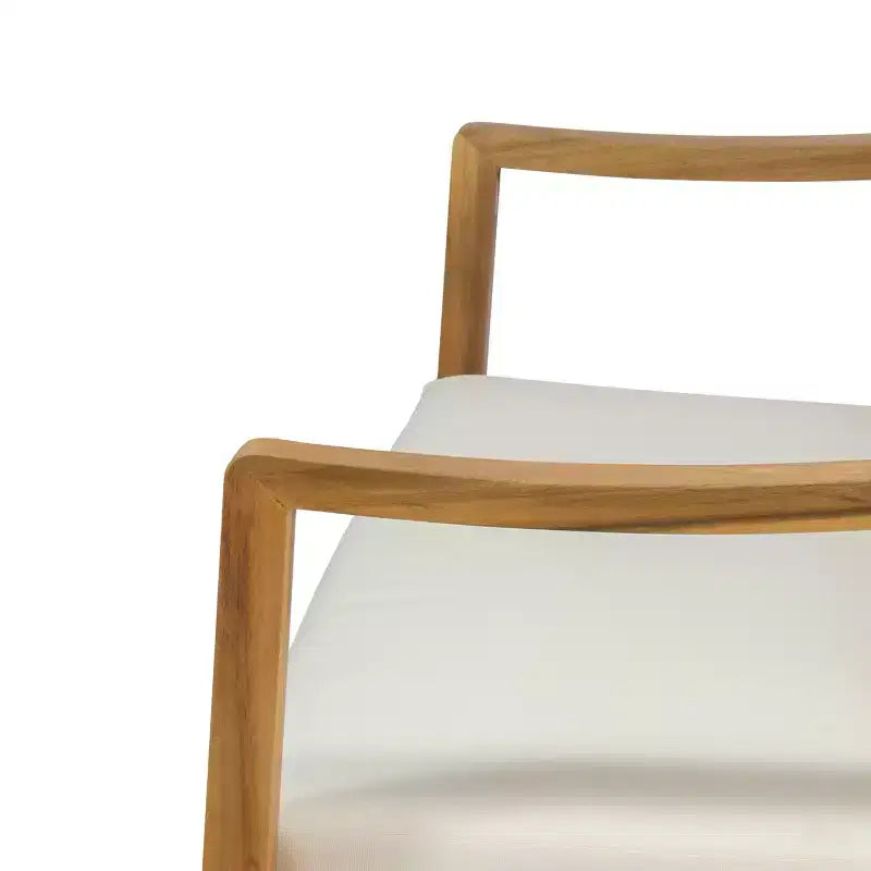 Christopher Knight Home Samwell Juego de conversación de 4 plazas para exteriores de madera de acacia con cojines resistentes al agua