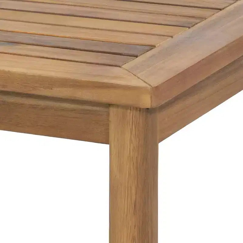 Christopher Knight Home Samwell Juego de conversación de 4 plazas para exteriores de madera de acacia con cojines resistentes al agua