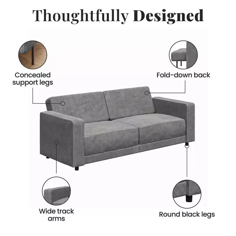 RealRooms Allie Sofa Bed Futon