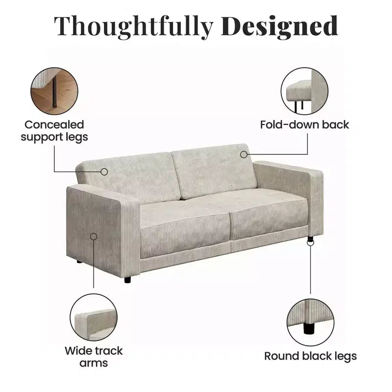 RealRooms Allie Sofa Bed Futon