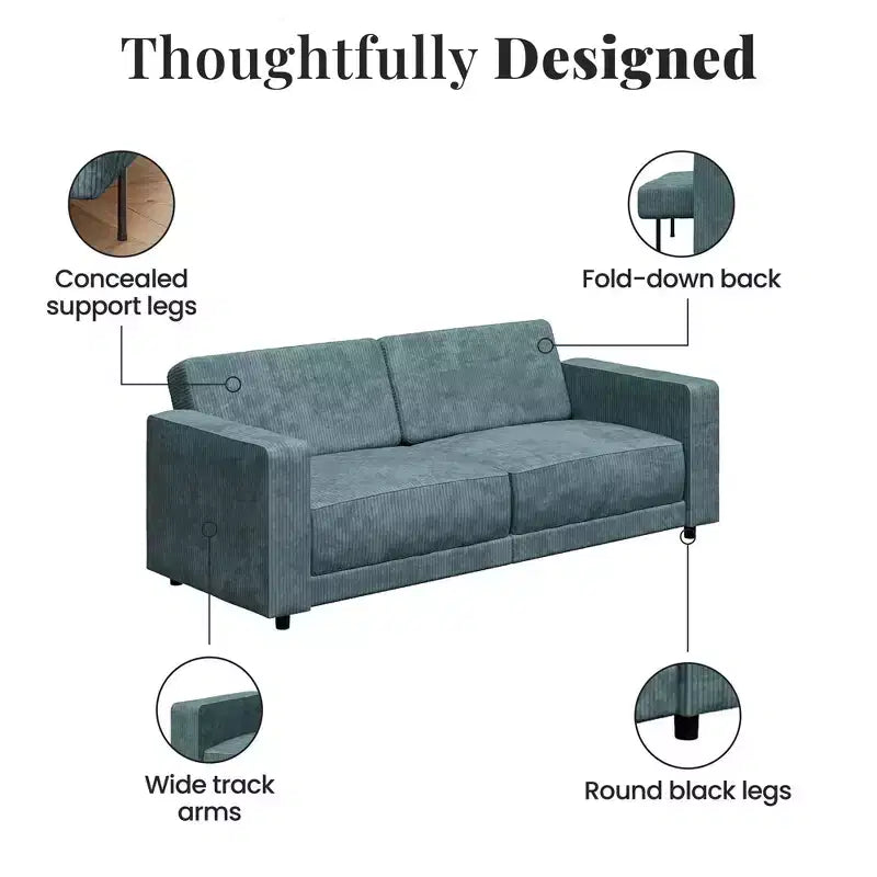 RealRooms Allie Sofa Bed Futon