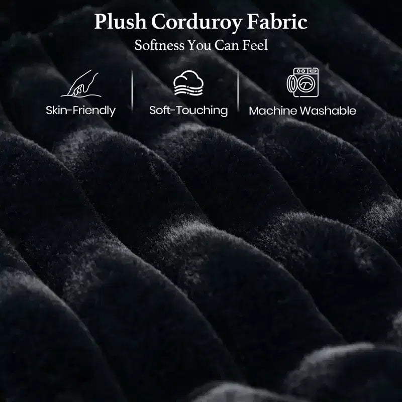 Belffin Plush Corduroy Single Module with Storage for Modular Sectional Sofa