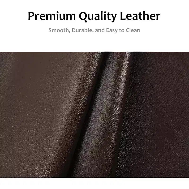 Manual PU Leather Recliner Chair - 26.8 Ergonomic Design with Cup Holders & Storage, for Home Theater, Living Room