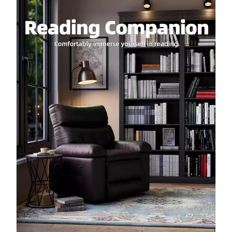 Recliner Chair with Heat & Massage  360 Swivel & Manual Rocking, Ergonomic Design with Remote & Cup Holders for Living Room
